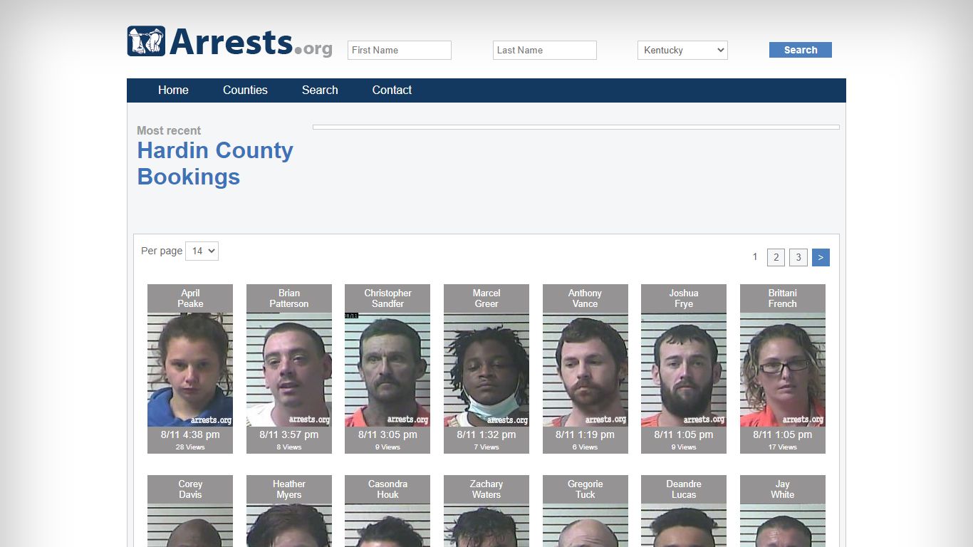 Hardin County Arrests and Inmate Search